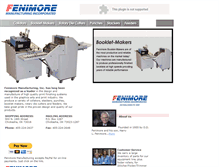 Tablet Screenshot of fenimoremfg.com